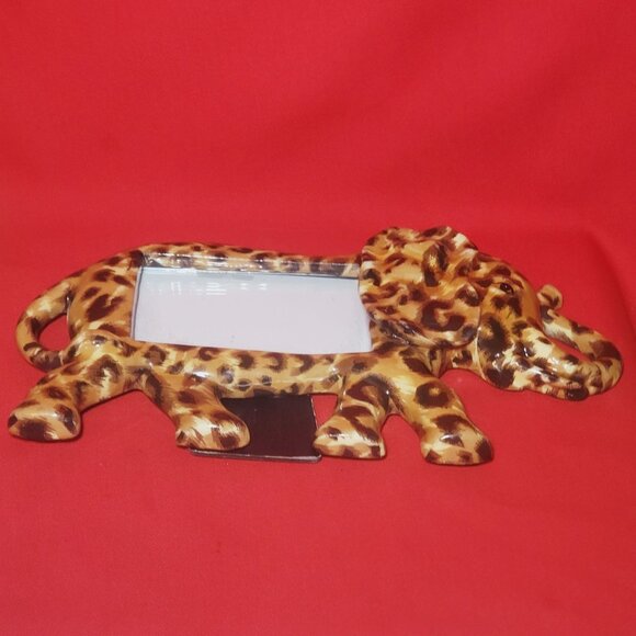 Decoupage Elephant Figurine Photo Picture Frame - Picture 10 of 11